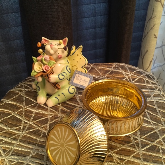 Avon Original Candle/ Trinket Jar w/Lid - Picture 3 of 6